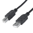 Cable para Dispositivos USB B Manhattan 1.8 M.