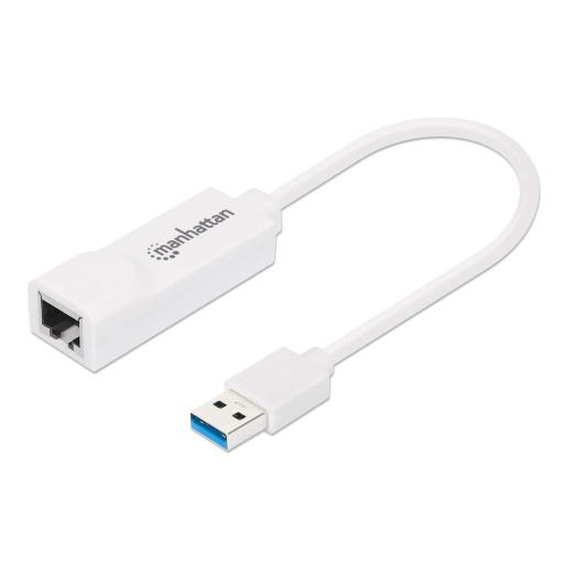 Adaptador de Súper Velocidad USB 3.0 a RJ-45 GB Ethernet Manhattan.