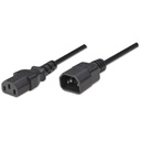 Cable de alimentación Manhattan de 1.8m Negro.