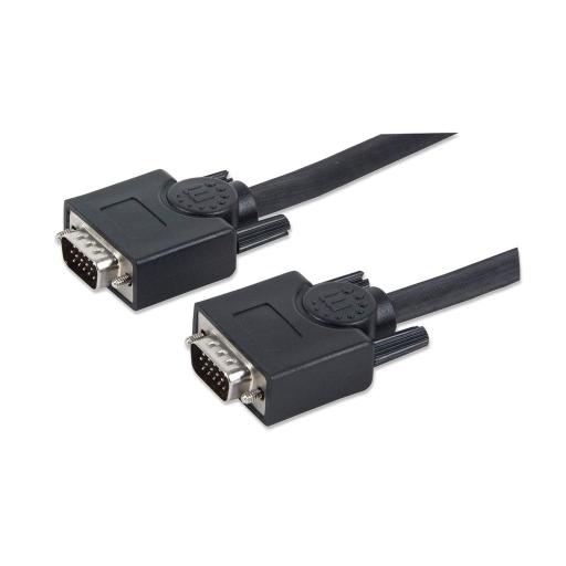 [MANHATTAN_372978] Cable para monitor SVGA Manhattan Negro 7.5 M.