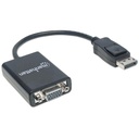 Cable convertidor de Diplayport a VGA Manhattan Negro.