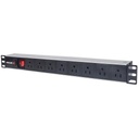 Intellinet PDU para Rack 19'' 713993, 125V, 15A, 8 Contactos