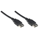 Cable para Dispositivos USB Tipo A Manhattan Negro 1.8 M.