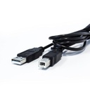 Vorago CAB-104 cable USB 1,5 m USB 2.0 USB A USB B Negro
