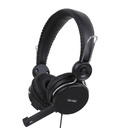 Vorago HS-201 auricular y casco Auriculares Alámbrico Diadema Llamadas/Música Negro