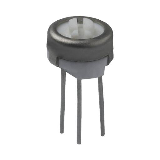 Syscom Potenciómetro Cermet Trimer de 200k Ohm, 1 Vuelta, 0.250" Diam., 0.5 Watt, Terminales para PCB.