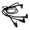Vorago Cable Usb 3 En 1 Vorago Cab-308 Negro 7502266677970