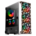 Yeyian GABINETE  HOLLOW 2500 ATX,C/T 3VEN ARGB/MESH/