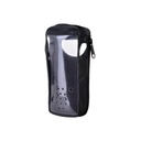 Syscom Funda reforzada en Piel para cinto, con cierre y amplio visor frontal transparente para Aéreos IC-A24 e IC-A6.