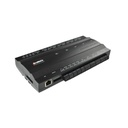 ZKTeco Controlador de acceso / 4 PUERTAS / Biometría Integrada / Hasta 20,000 Huellas / 30,000 Tarjetas / Incluye Gabinete y Fuente de Alimentación 12Vcc/5A