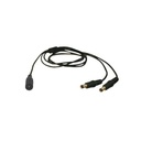 Syscom Cable con conector Jack hembra 3.5 mm con 2 salidas de Jack macho