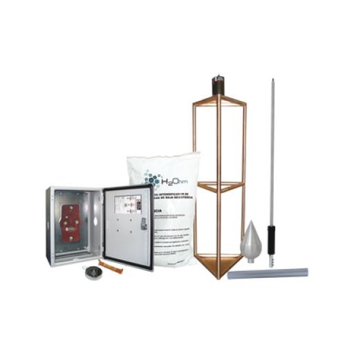 Total Ground Kit de Pararrayo con Punta con Diámetro de Protección de 300 metros. 