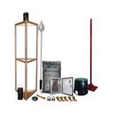 Total Ground Kit Pararrayo con Accesorios para Protección de Diámetro de 300m.
