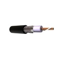 Viakon Cable por metro, con blindaje de mylar aluminizada y malla doble blindaje + de 90% de cobre estañado, aislamiento de polietileno semi-sólido.