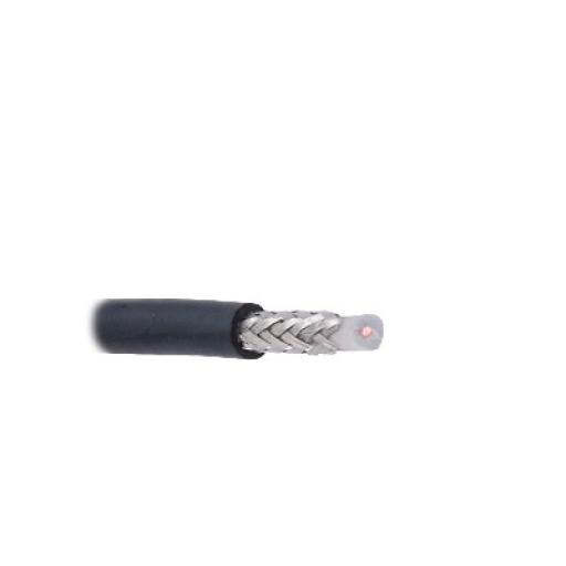 Viakon Cable coaxial RG BROADCAST RG58USYS, 20 AWG , blindaje de malla trenzada de cobre estañado ( CuSn ) 96%, aislante de polietileno sólido.