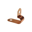 Total Ground Abrazadera de Cobre para Fijar Cable a la Pared.