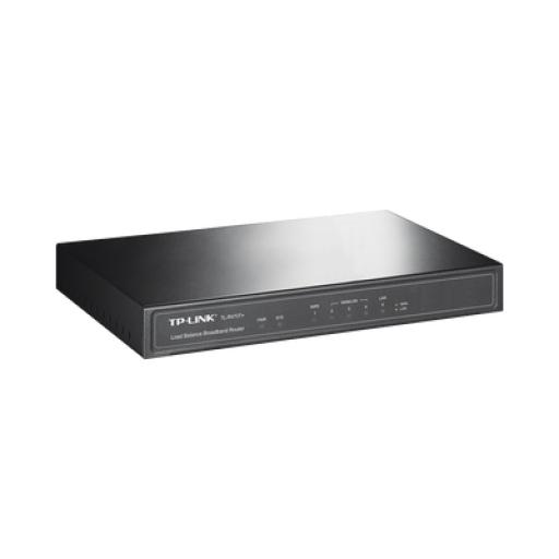 TPLINK Router Balanceador de Carga Multi-Wan, 1 puerto LAN 10/100 Mbps, 1 puerto WAN 10/100 Mbps, 3 puertos Auto configurables LAN/WAN, Sesiones Concurrentes 10,000 para Pequeña Oficina