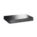 TPLINK Router Balanceador de Carga Multi-Wan, 1 puerto LAN 10/100 Mbps, 1 puerto WAN 10/100 Mbps, 3 puertos Auto configurables LAN/WAN, Sesiones Concurrentes 10,000 para Pequeña Oficina