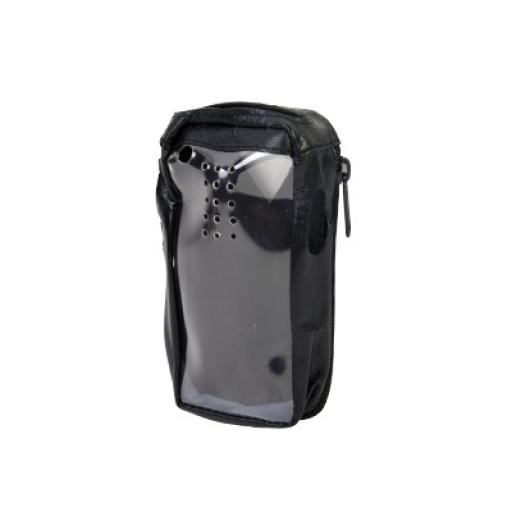 Syscom Funda de Piel reforzada con visor frontal transparente, para NX-220K y NX-320K.