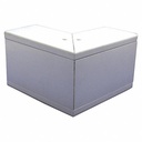 Thorsman Esquinero exterior de aluminio,  para canaleta INKA100 (8110-80001)