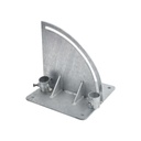 SYSCOM TOWERS Base para Mástil con Ajuste de Ángulo. Diámetros de Mastil: 1" a 1-3/4" 