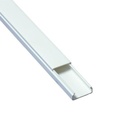Thorsman Canaleta blanca de PVC auto extinguible, sin división, 20 x 10 mm, tramo de 2.5 m (5101-01260)