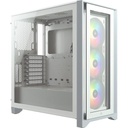 Corsair GABINETE CORSAIR ICUE 4000X RGB WHITE TG ATX CC-9011205-WW