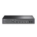 TPLINK Switch JetStream SDN Administrable 8 puertos 10/100/1000 Mbps + 2 puertos SFP, administración centralizada OMADA SDN 