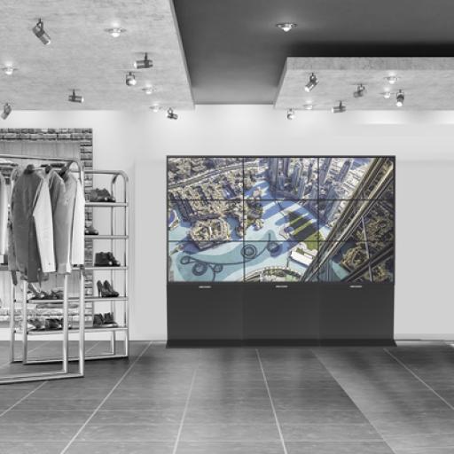 [HIKVISIONDIGITALTECHNOLOGY_DS-CW3X3LUY-55] Hikvision Digital Technology Kit Videowall Comercial 3X3 / Incluye 9 Pantallas 55" / 3 Controladores de 2 Entradas HDMI / Base de Piso