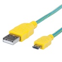  Manhattan Cable Manhattan Usb V20 A-micro B Textil Turquesaamari