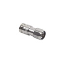 RF Industries Conector N Macho de Compresion, en linea para LMR-400, CNT-400, RG-8/U, RF-400, Plata/Oro/Teflón.