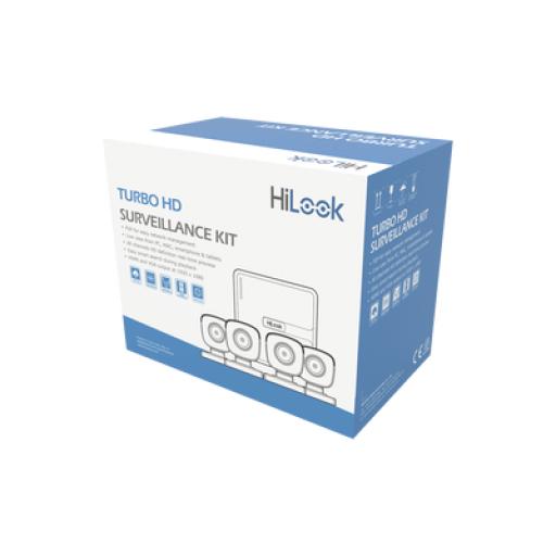 Hikvision Digital Technology Kit TurboHD 720p / DVR 8 canales / 4 Cámaras Bala /  4 Cables 18 Mts / 1 Fuente de Poder Profesional
