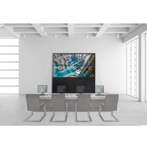 Hikvision Digital Technology Kit Videowall 3X3 / Incluye 9 Pantallas de 55" / Decoder / Base de Piso / Accesorios de Instalación