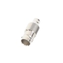 RF Industries Conector BNC Hembra de 75 Ohm, Anillo Plegable para Cable RG-6/U, Níquel/ Oro/ Teflón.