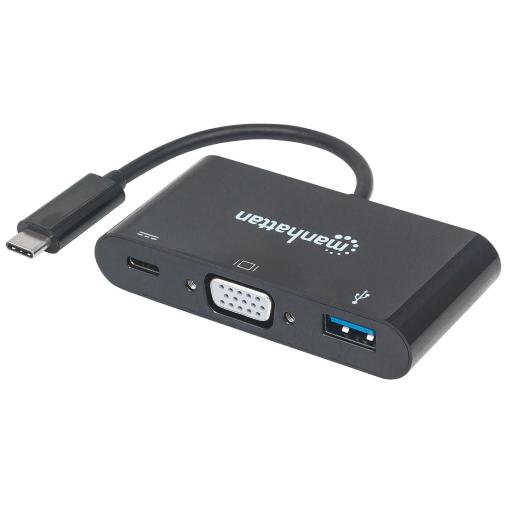 Docking Station USB Tipo-C y VGA Manhattan.