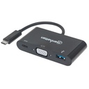 Docking Station USB Tipo-C y VGA Manhattan.