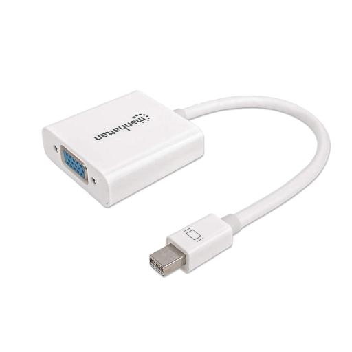 [MANHATTAN_322508] Adaptador Mini DisplayPort a VGA Manhattan Blanco.