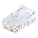 Intellinet PLUG RJ45 CAT5E SOLIDO UTP BOTE 100 PZAS ORO 50-MICRAS PRO