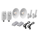 Mimosa Networks Kit de 2 radios B5X con kit de antenas de (25 dBi), rango de frecuencia extendida (4.9 a 6.4 GHz),  incluye inyector POE, cable de alimentación y 2 FLEXIMOUNT-XL para alineación, distancia de hasta 10 km