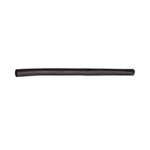 Syscom Tubo Termoencogible (Termofit) Negro de 1.2 m, 3/32 de Diámetro, Reduce de 2:1, Poliolefina.