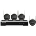 Hikvision Digital Technology Kit IP Inalámbrico 1080p / NVR 4 Canales / 4 Cámaras Bala para Exterior / 1 HDD de 1 TB / Modo Repetidor