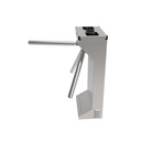 AccessPRO (MOTORIZADO, SIN CONTACTO),Torniquete Industrial en Acero Inoxidable, Bidireccional, USO RUDO, Espacio para Lectora de Proximidad