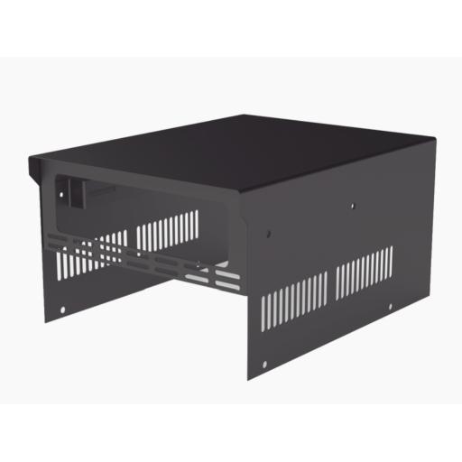 Epcom Gabinete de acero en color negro, para usar como base con radio aéreo IC-A120 y fuente de alimentación SEC1223 