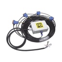 RBT SEISMO/Sistema de Seguridad Perimetral/ Instalación SUBTERRANEA/ 4 Detectores y hasta 40 metros de protección/ Salida de contacto seco / Caja IP67 / Incluye Software de Calibración / Integrable a un sistema de alarma
