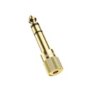 Ugreen Adaptador (Convertidor) de Audio 3.5mm Hembra a 6.5mm Macho / Plug & Play / Superficie de Rosca Antideslizante / Calidad de sonido sin pérdidas