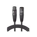 Ugreen Cable para Micrófono XLR Tipo Canon Macho a Hembra / 5 Metros Plug & Play / Antiinterferencias / Triple Blindaje / Alta Calidad / Color Negro