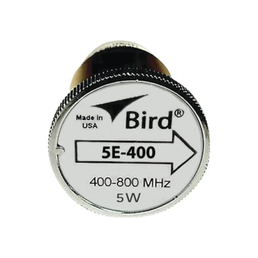 [BIRDTECHNOLOGIES_5E-400] Bird Technologies Elemento de 5 Watt en Línea 7/8" para Wattmetro BIRD 43 en Rango de Frecuencia de 400 a 800 MHz.