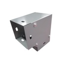 CHAROFIL Derivación codo horizontal de 90 grados 65 x 65 mm, fabricado en lámina de acero al carbón