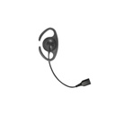 PRYME ​Auriculares de gancho en forma de "C" con cable de fibra trenzada y conector SNAP. Requiere micrófono de solapa de 1 o 2 hilos de la Serie SNAP.