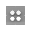 SYSCOM TOWERS Placa Pasamuros Con Capacidad de 4 Botas de 4"